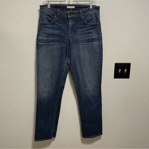 Blue Essence Women’s Dark Wash Straight Leg Made in the USA Jeans Size 14